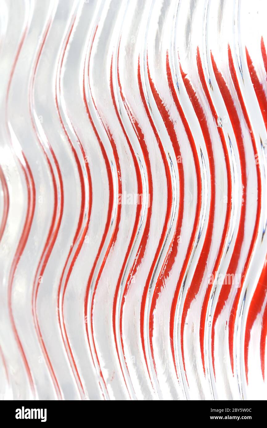 Textur, Wellen, Rote Bänder Stockfoto