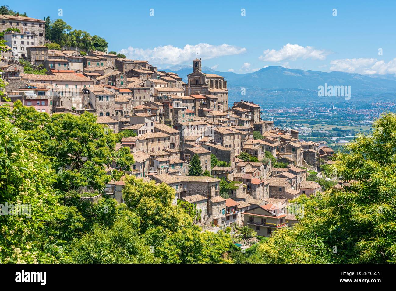 Patrica, schöne kleine Stadt in der Provinz Frosinone, Latium, Italien. Stockfoto