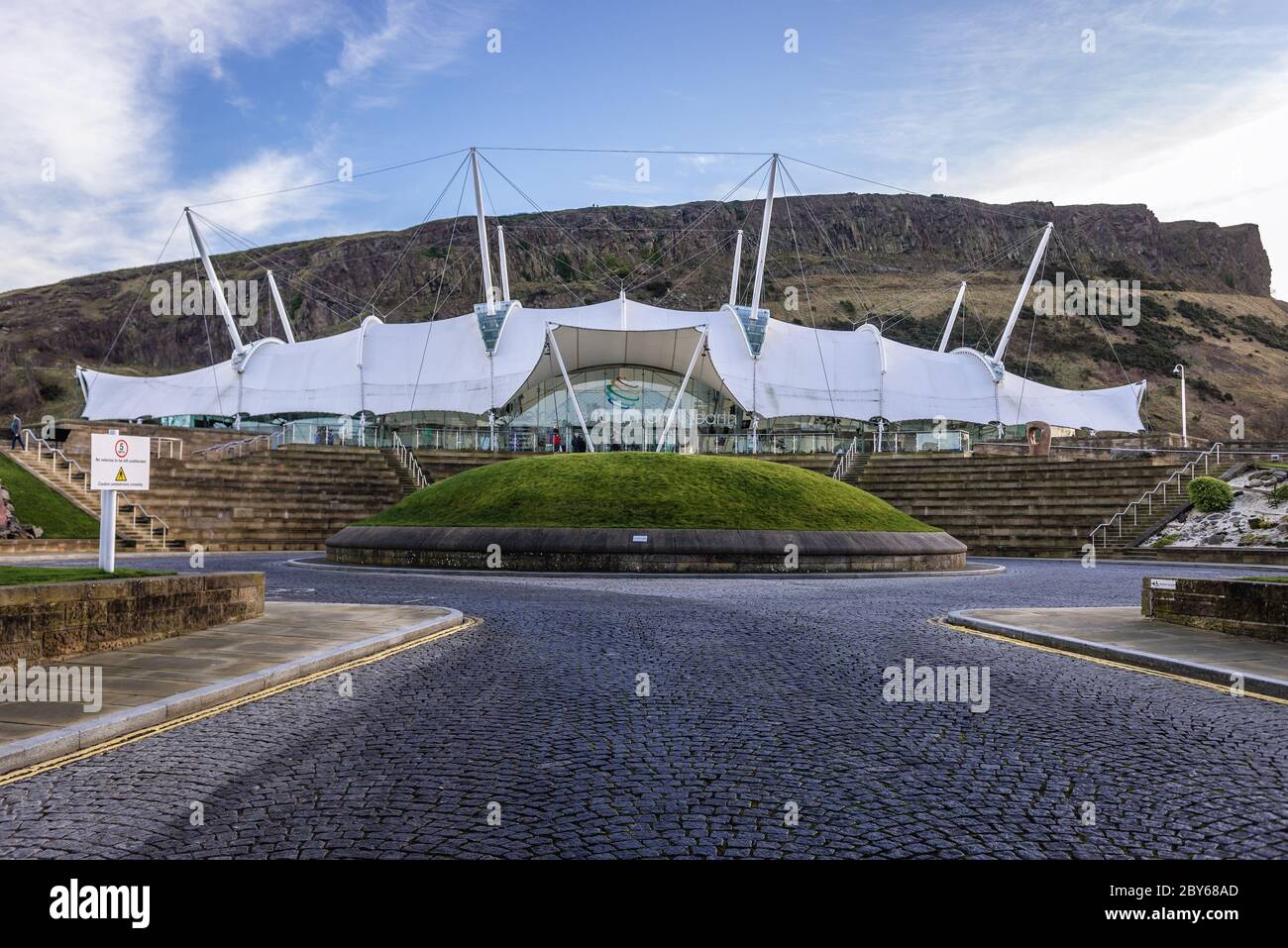 Dynamic Earth Besucherattraktion und Wissenschaftszentrum in Edinburgh, der Hauptstadt Schottlands, Teil von Großbritannien Stockfoto