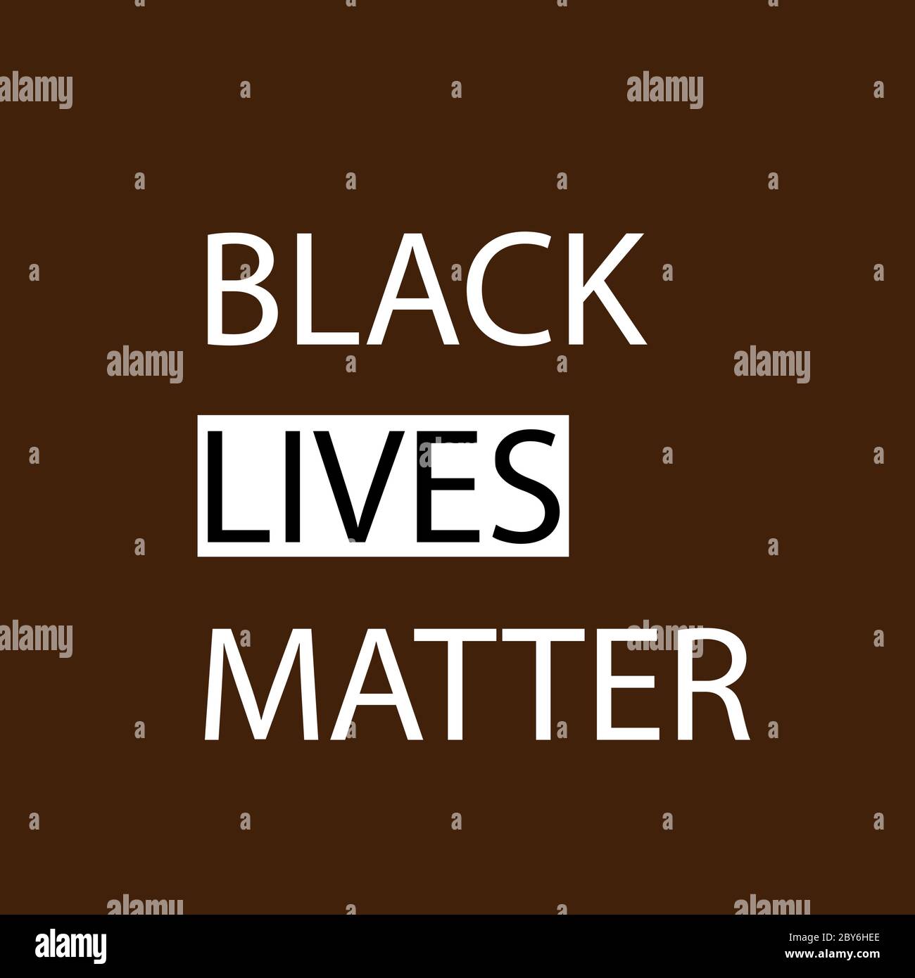 Black Lives Matter (BLM) Grafik Illustration für die Verwendung als Poster, um das Bewusstsein für rassische Ungleichheit zu erhöhen. Polizei Brutalität und Vorurteile gegen AFR Stock Vektor