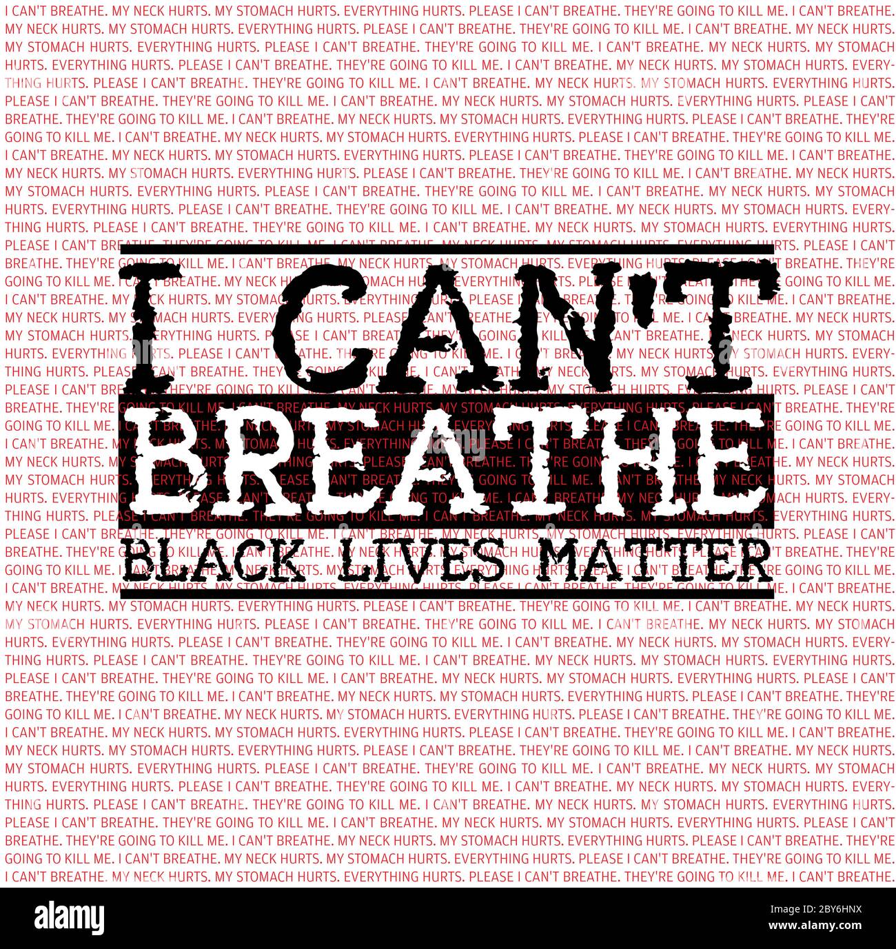 Black Lives Matter (BLM) Grafik Illustration für die Verwendung als Poster, um das Bewusstsein für rassische Ungleichheit zu erhöhen. Polizei Brutalität und Vorurteile gegen AFR Stock Vektor