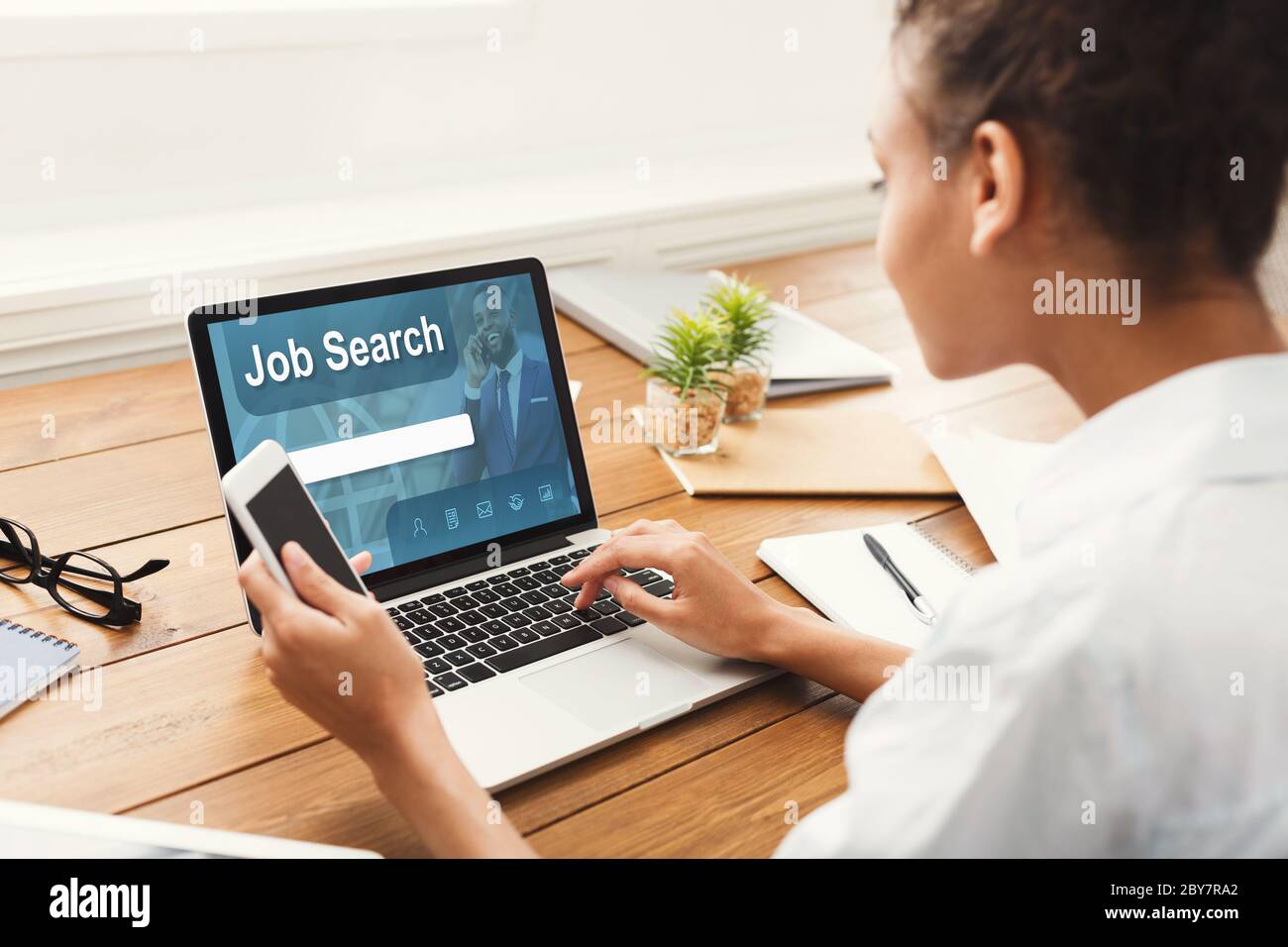 Job Search Human Resources Recruitment Career Concept Stockfoto