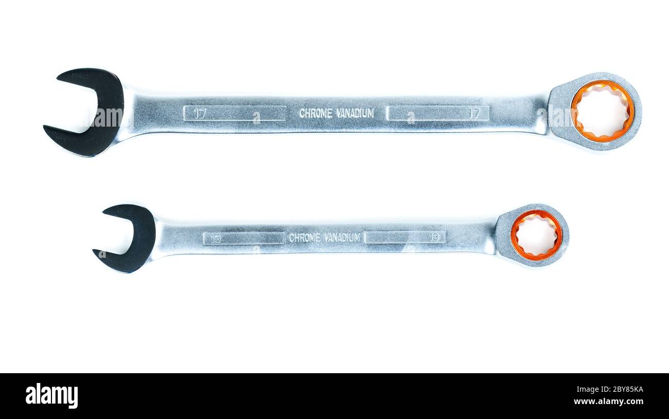 Auf weissem Hintergrund. Stockfoto