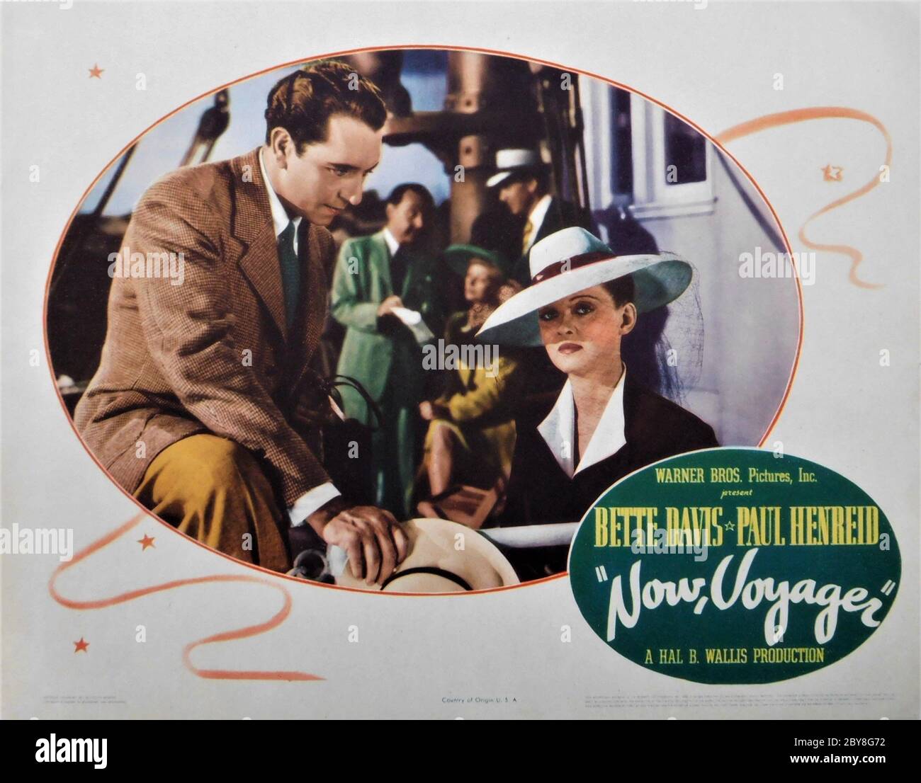 PAUL HENREID als Jerry Durrance FRANKLIN PANGBORN als Mr. Thompson und BETTE DAVIS als Charlotte Vale im JETZT VOYAGER 1942 Regisseur IRVING RAPPER Roman Olive Higgins Prouty Musik Max Steiner Warner Bros. Stockfoto