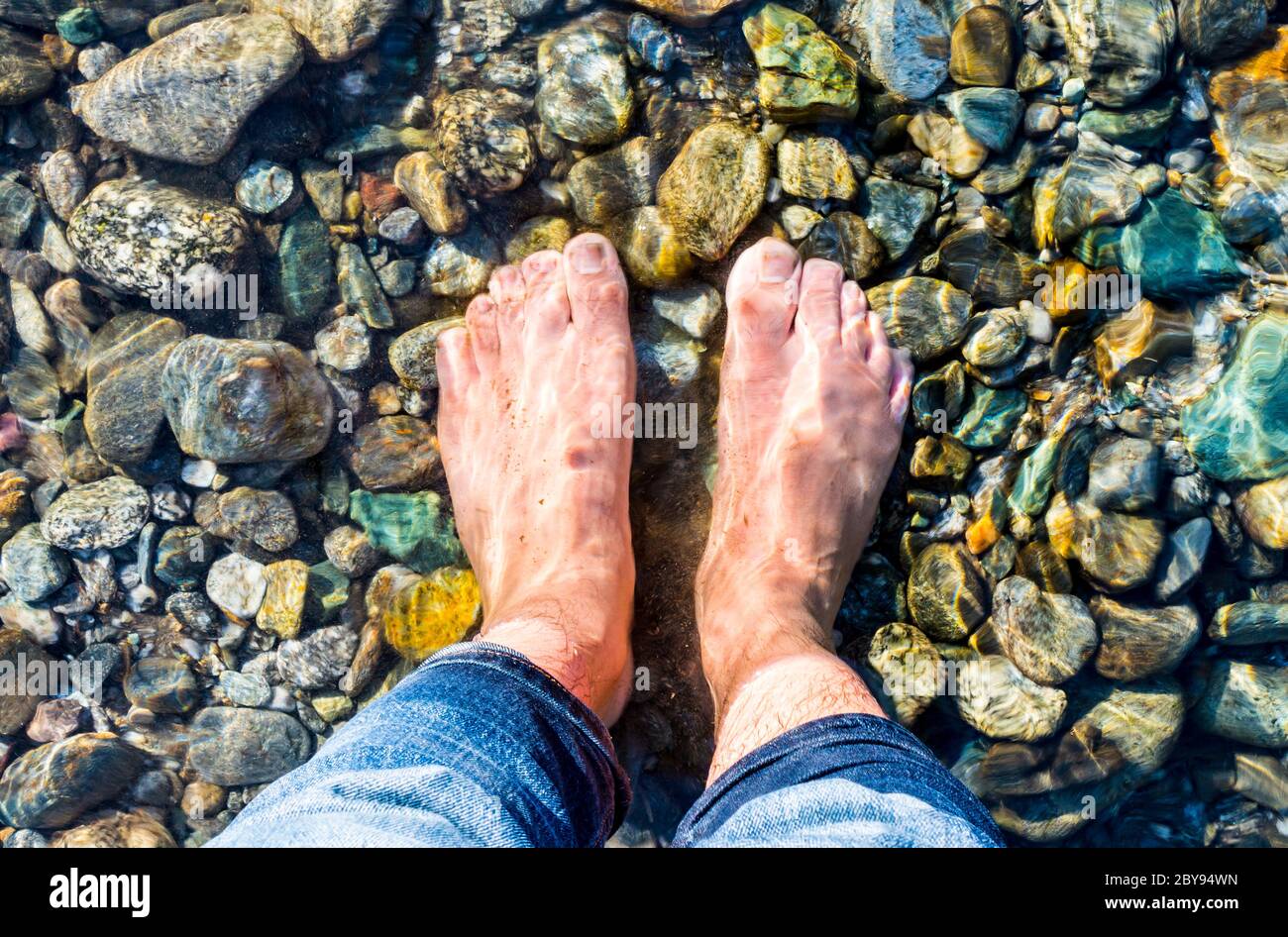 Grüne natürliche Schönheit mit klarem blauen Himmel über Bir und Billing, Himachal Pradesh, Indien, Asien. Bir Billing ist berühmt für Paragliding und Trekking Mountain Stockfoto