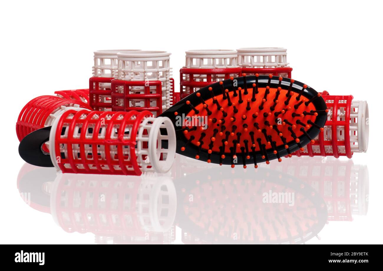 Lockenwickler Stockfoto