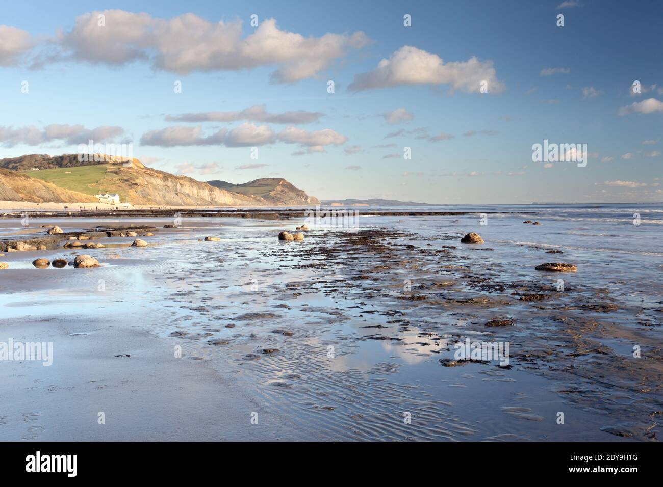 Charmouth Strand Stockfoto