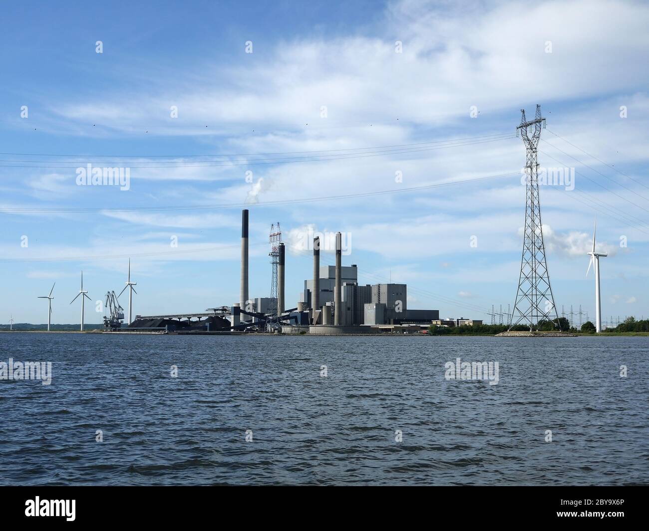 Kohle-Kraftwerk Stockfoto