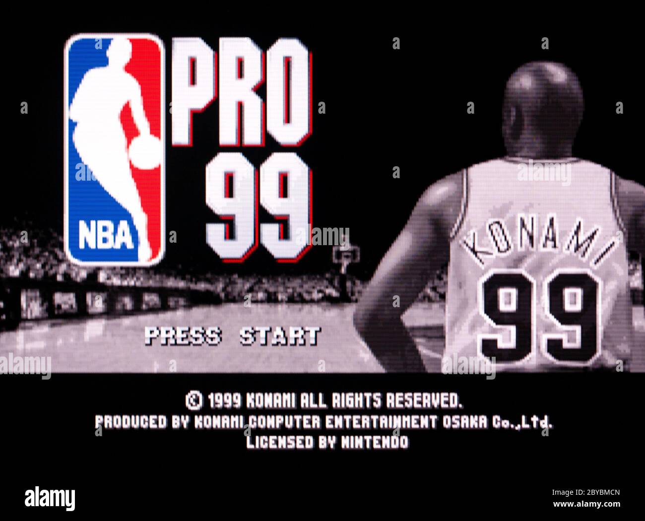 NBA Pro 99 - Nintendo 64 Videospiel - nur für redaktionelle Verwendung Stockfoto