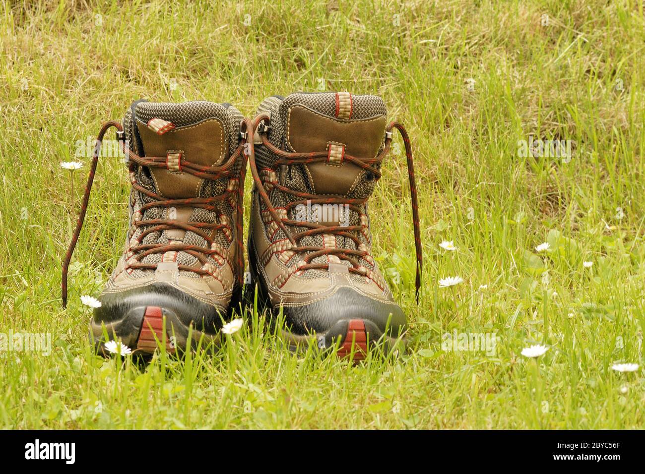 Wanderschuhe Stockfoto