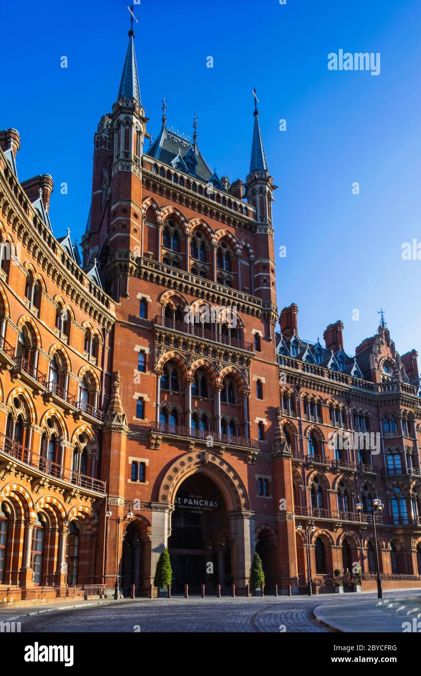 England, London, Camden, St.Pancras Bahnhof, Das Marriott Renaissance Hotel Stockfoto