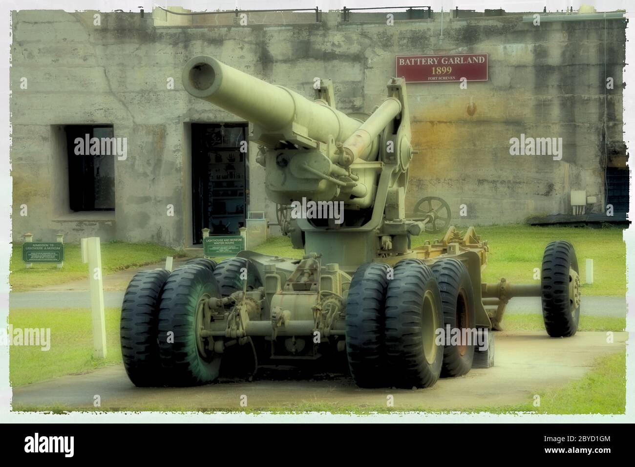 Battery Garland Museum, Tybee Island, Savannah, Georgia, USA Stockfoto
