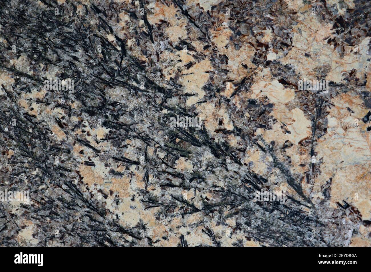 Weißer Marmor wurde verwendet, um einen Hintergrund mit schwarzem Strukturmuster zu erstellen. Stockfoto