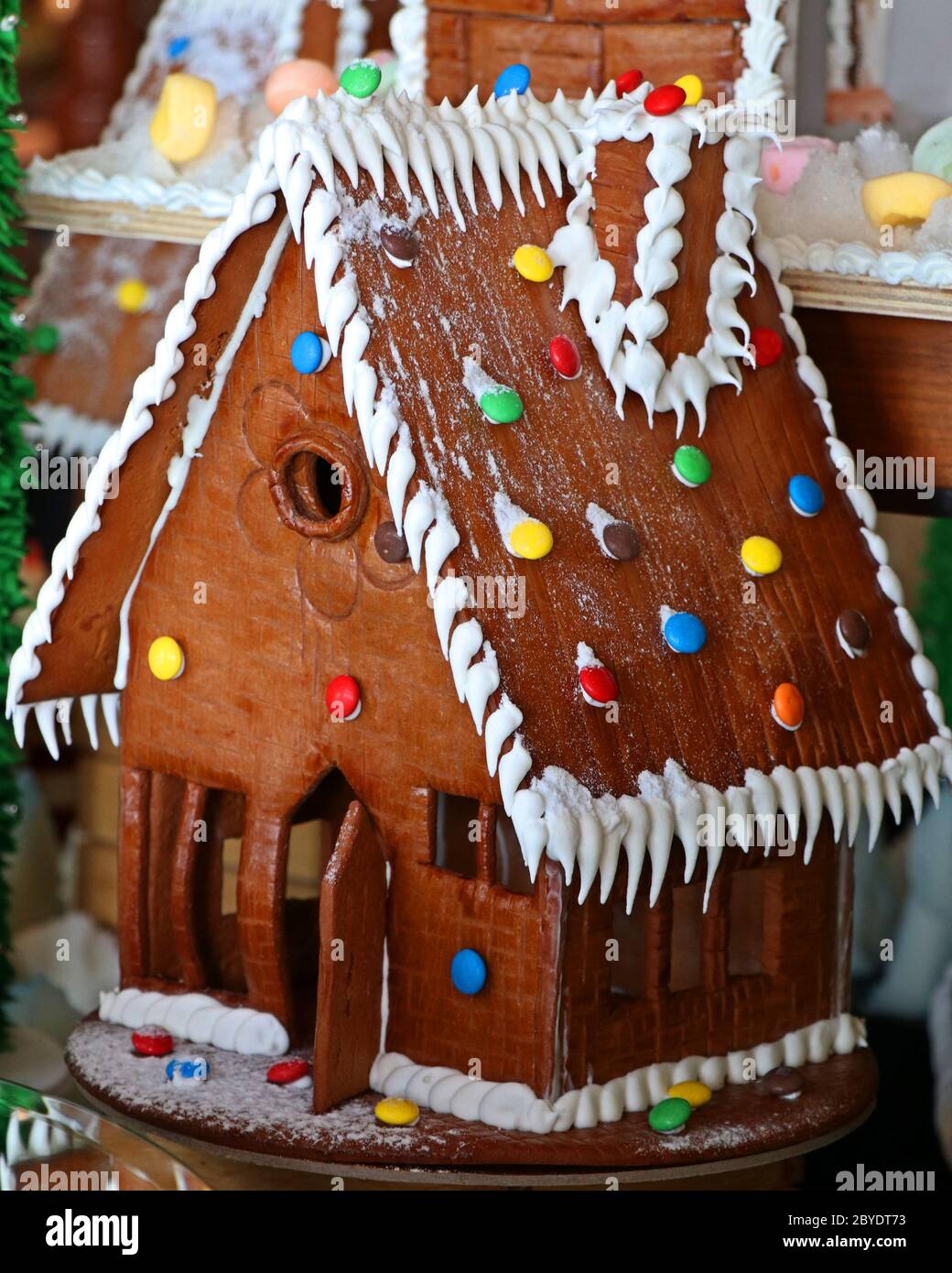Ingwer Brot Haus Vorbereitung für weihnachten Special Stockfoto