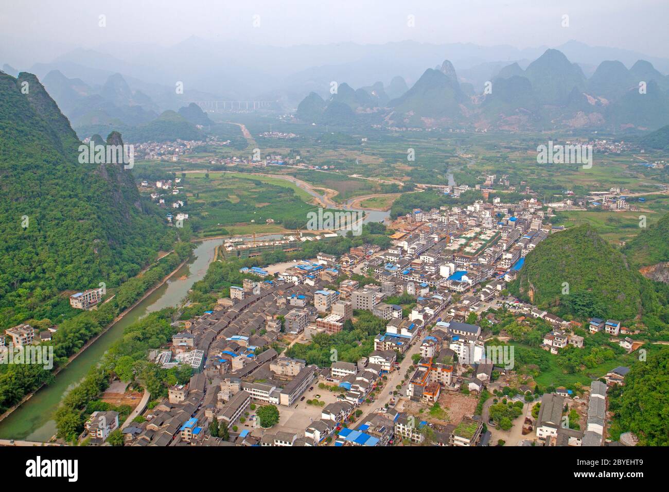 Xingping und der Li Fluss Stockfoto