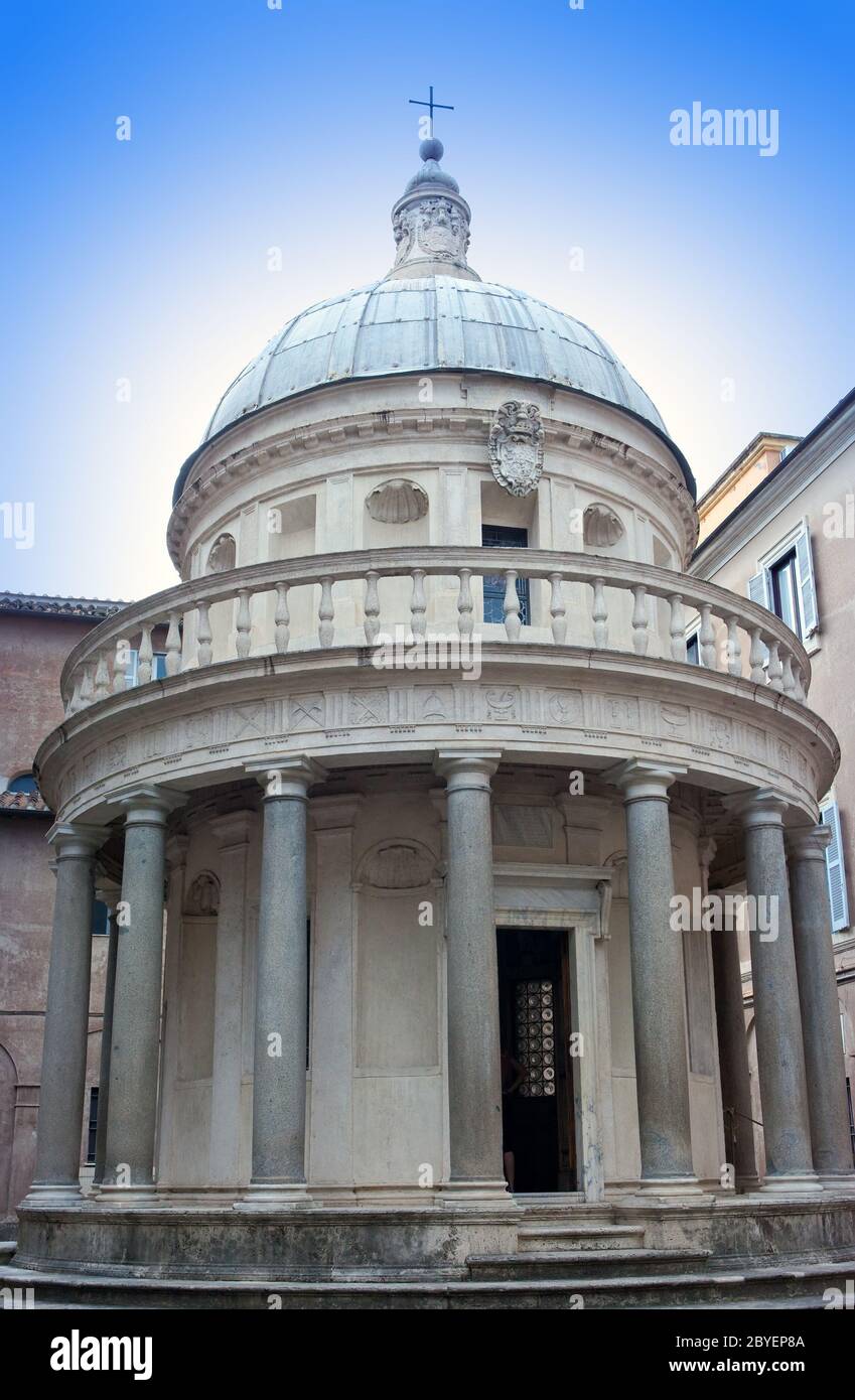 San Pietro in Montorio ist eine Kirche in Rom, Italien Stockfoto