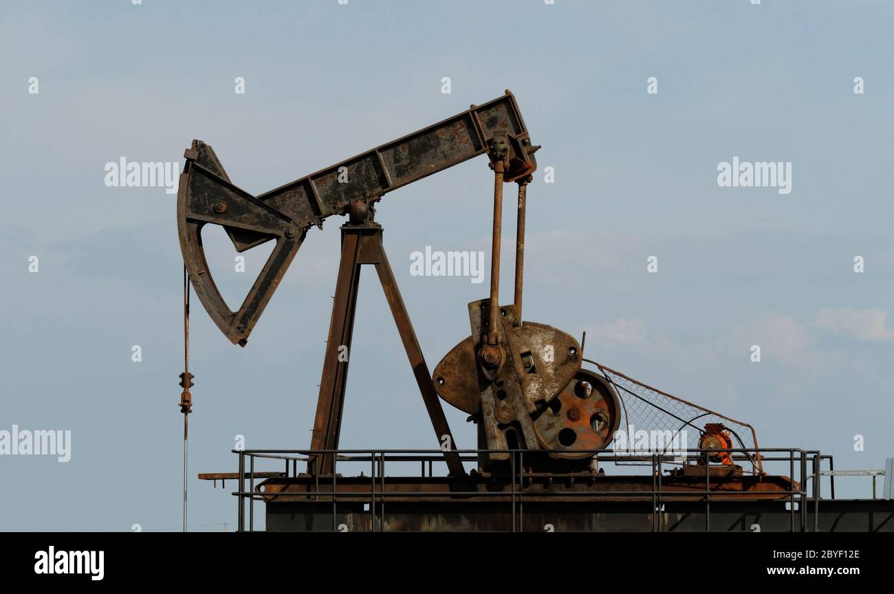 Öl und Gas sowie detail Stockfoto