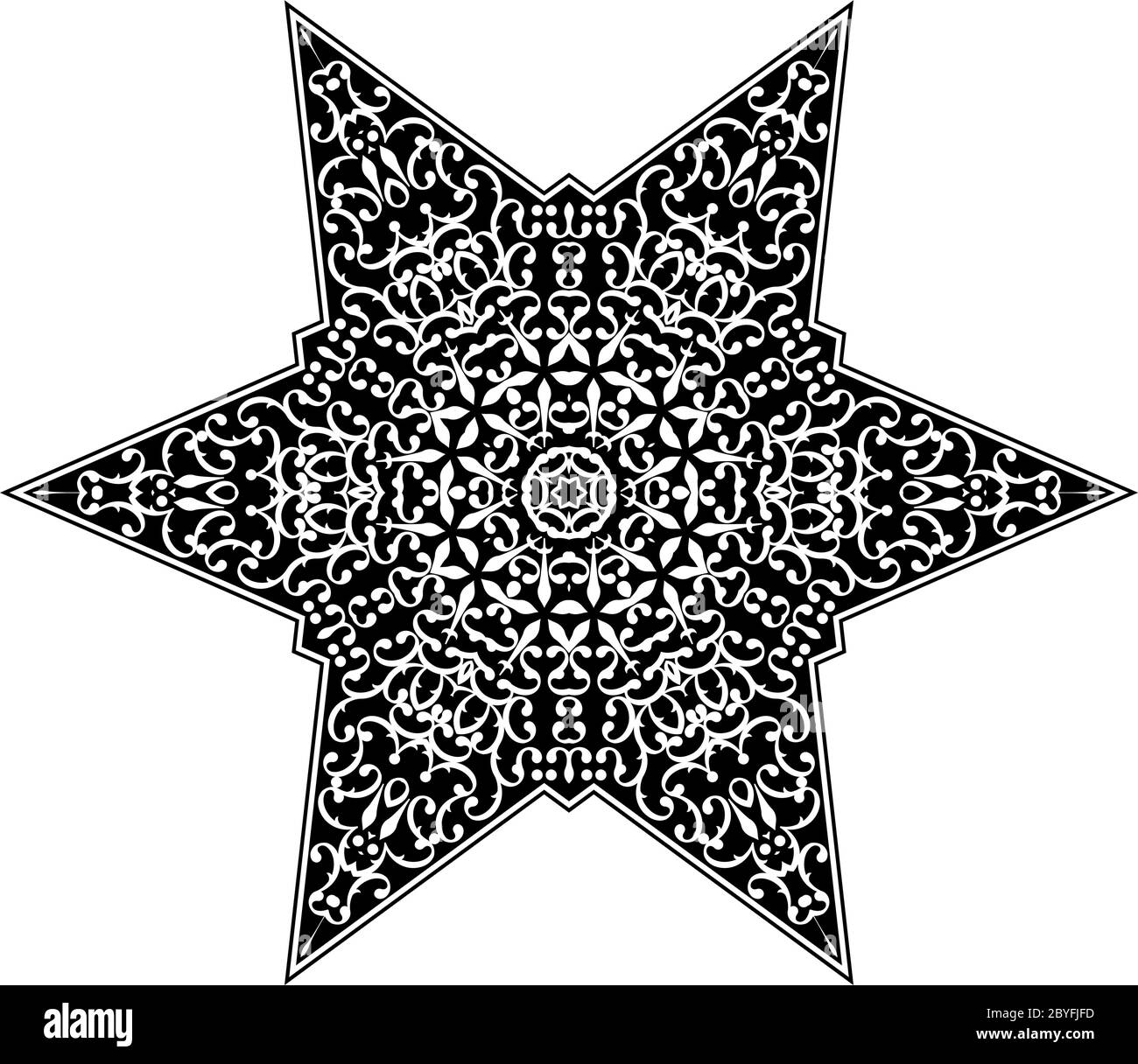 Tattoo Stern Symbol Vektor Illustration Stock Vektor