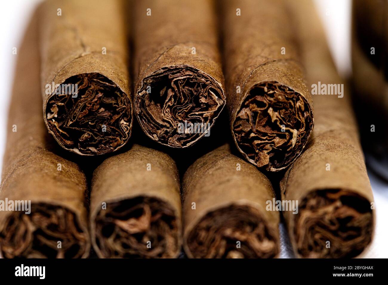 Die kleine Zigarren zusammengestellt. geringe Tiefe der Schärfe Stockfoto