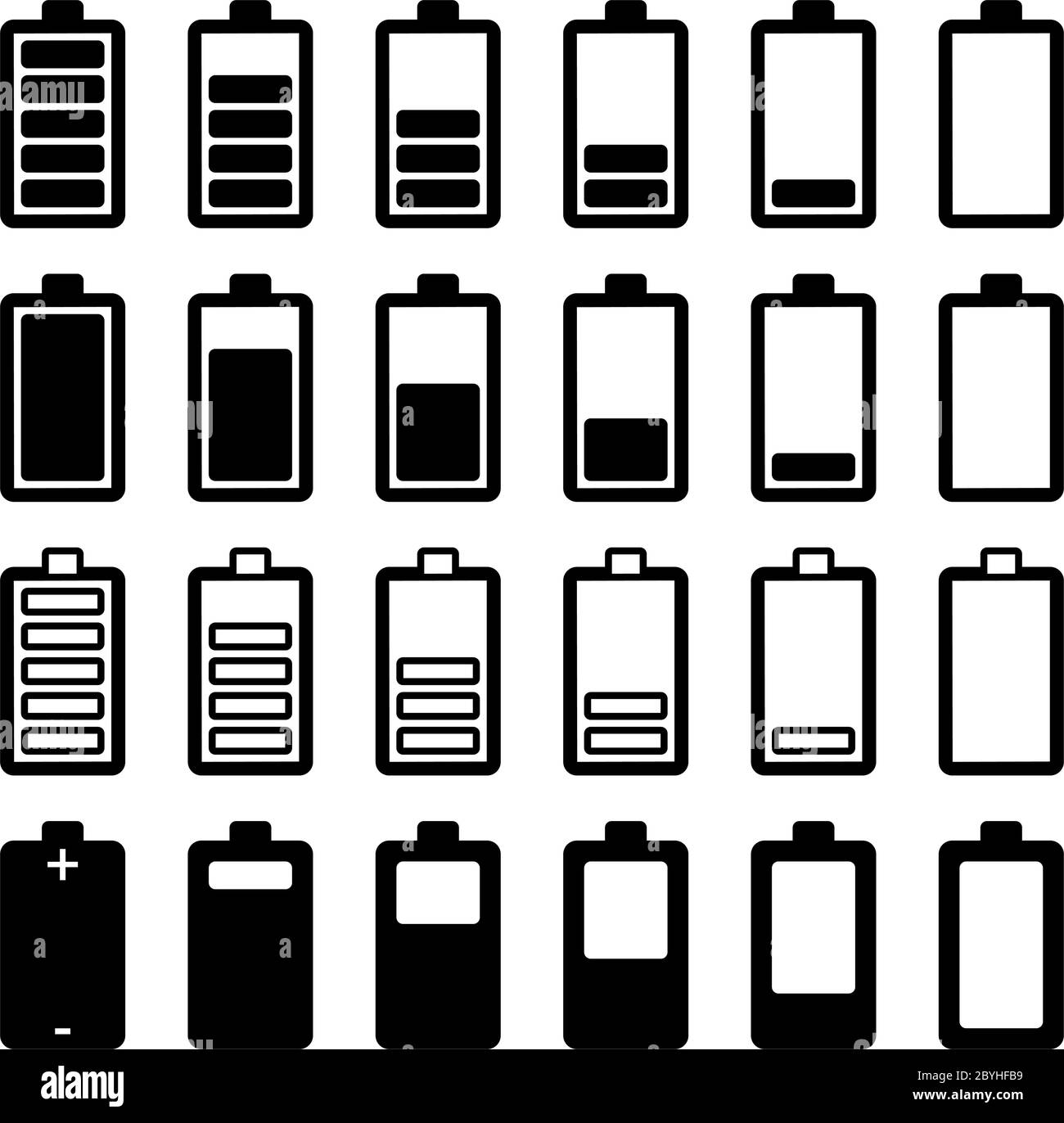 Vektorgrafik Für Batteriesymbol Stock Vektor