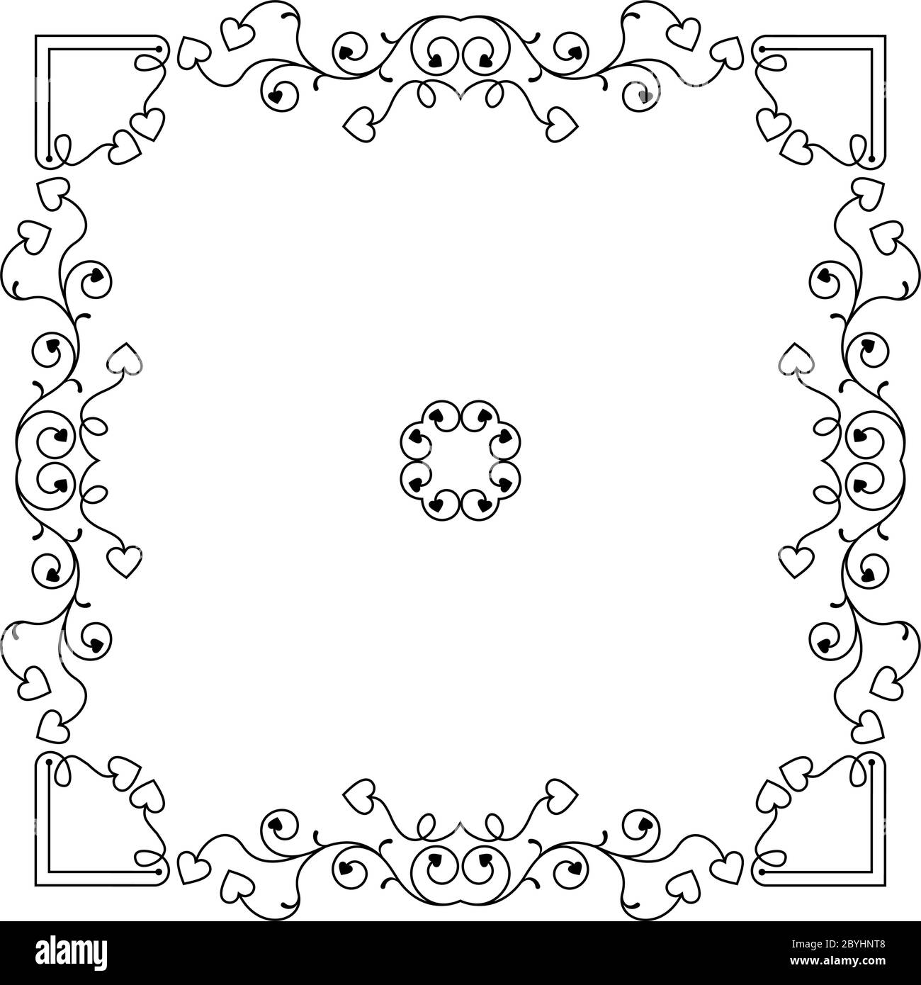 Frame Border Design Vektorgrafiken Stock Vektor