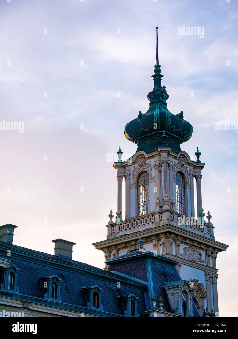 Blick auf das Festetics Palace Kastely in Keszthely, Ungarn Stockfoto