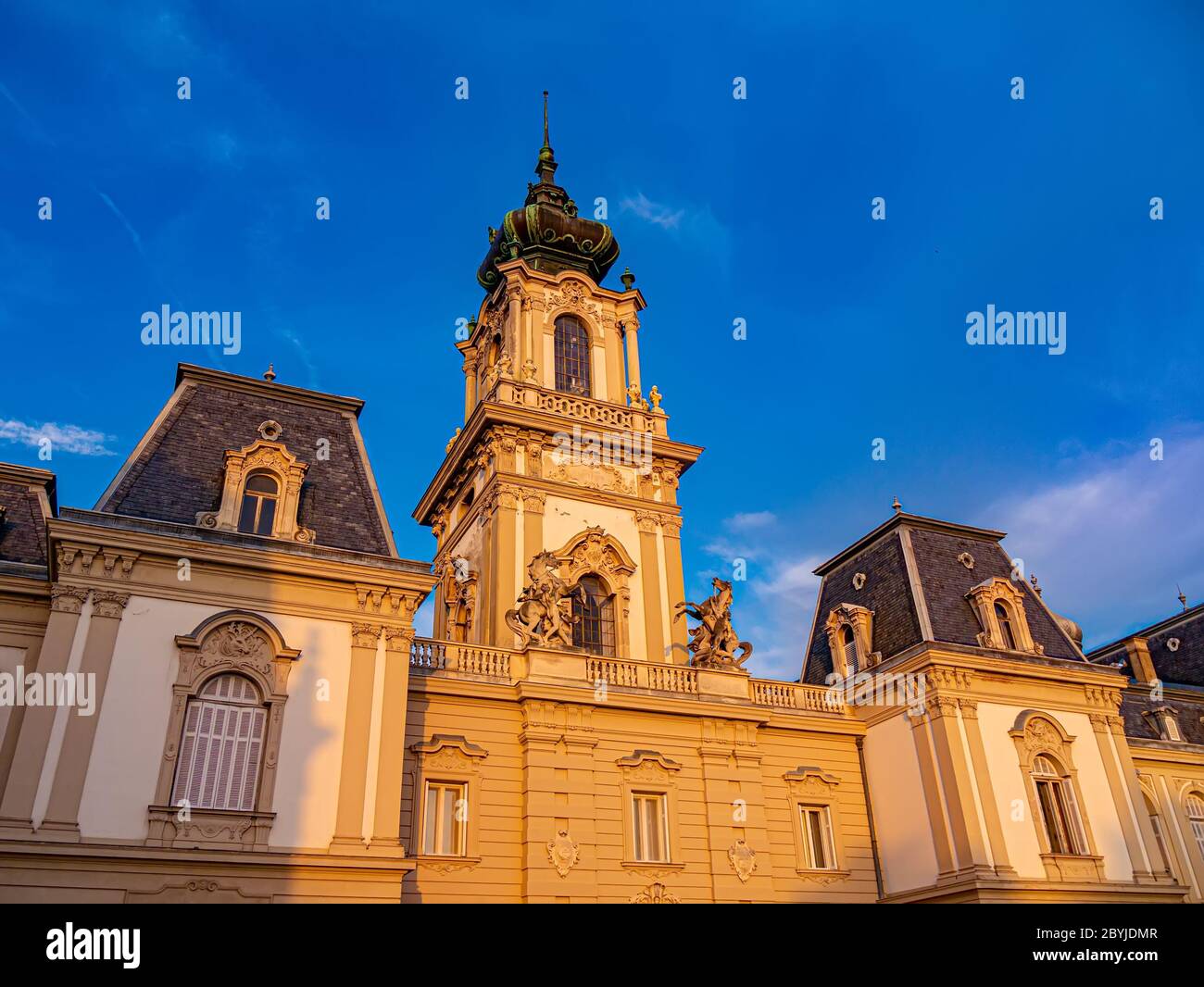 Blick auf das Festetics Palace Kastely in Keszthely, Ungarn Stockfoto