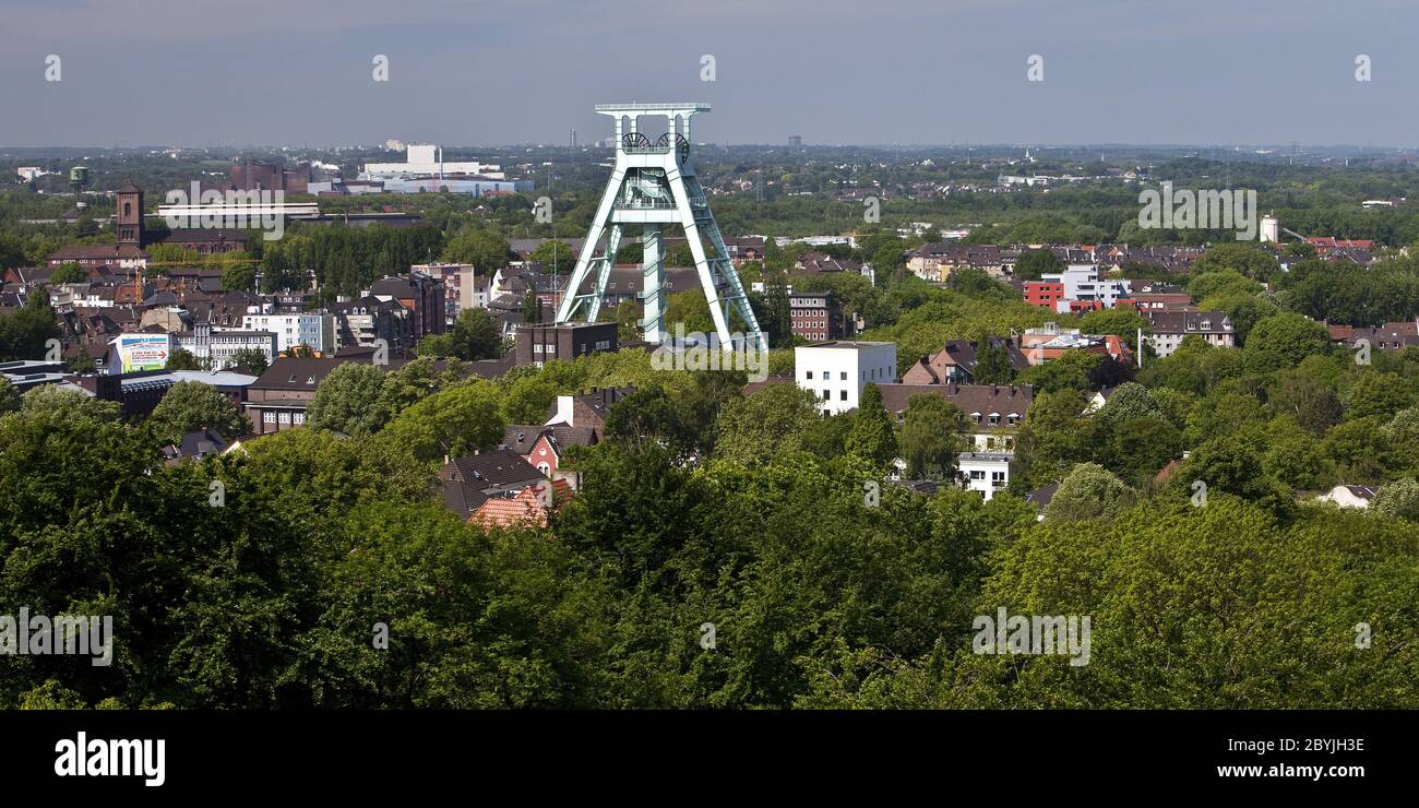 Kopfgestell Deutsches Bergbaumuseum, Bochum, Ruhrgebiet, Nordrhein-Westfalen, Deutschland, Europa Stockfoto