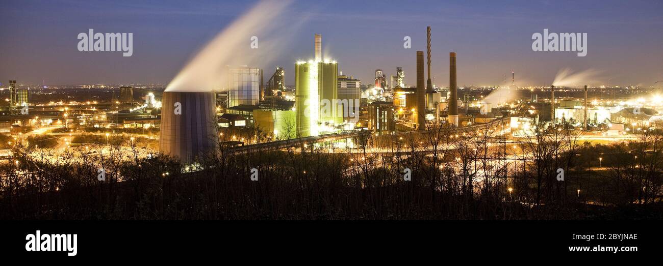 Stahlwerk ThyssenKrupp, Duisburg, Deutschland. Stockfoto