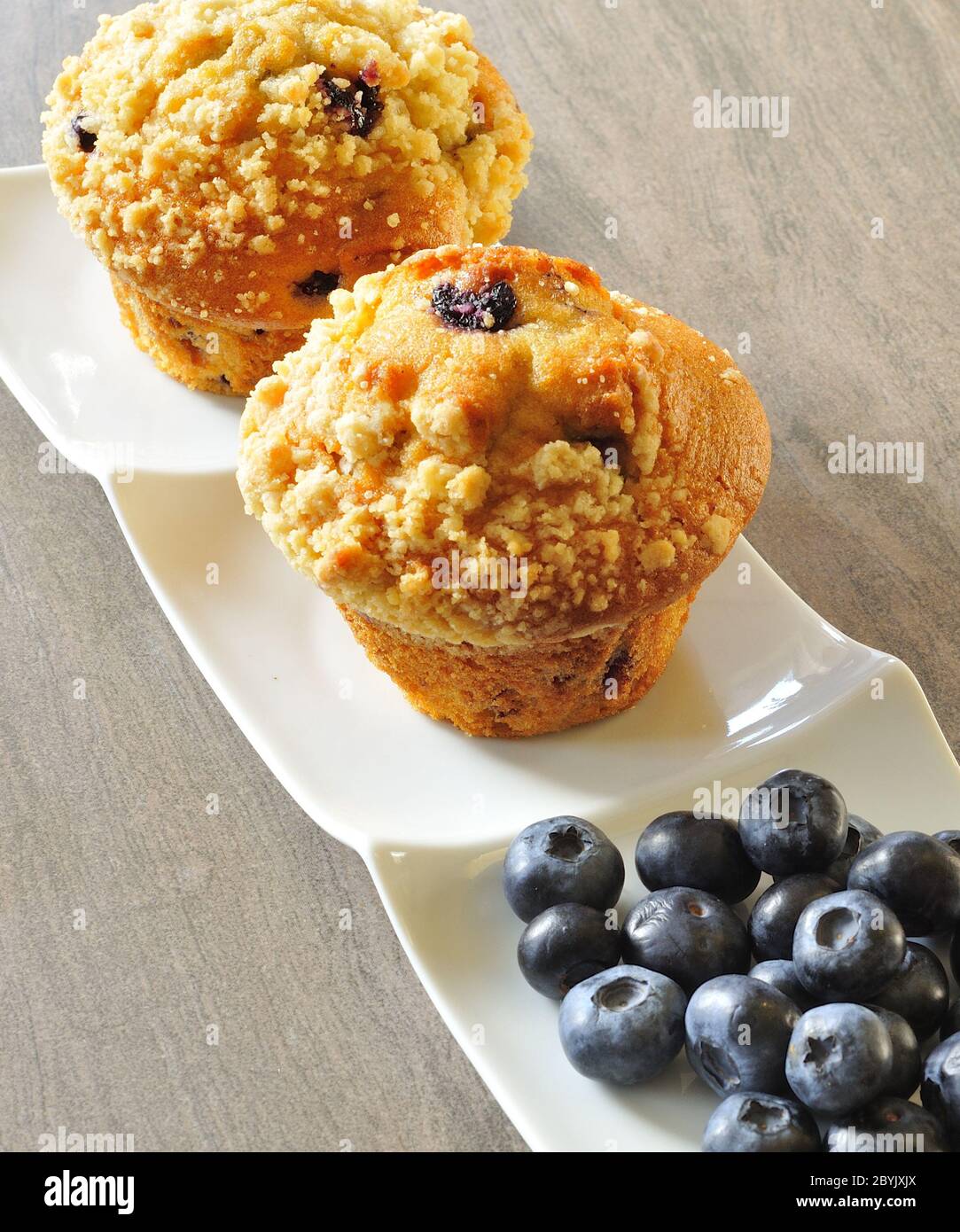 Blaubeer-muffins Stockfoto