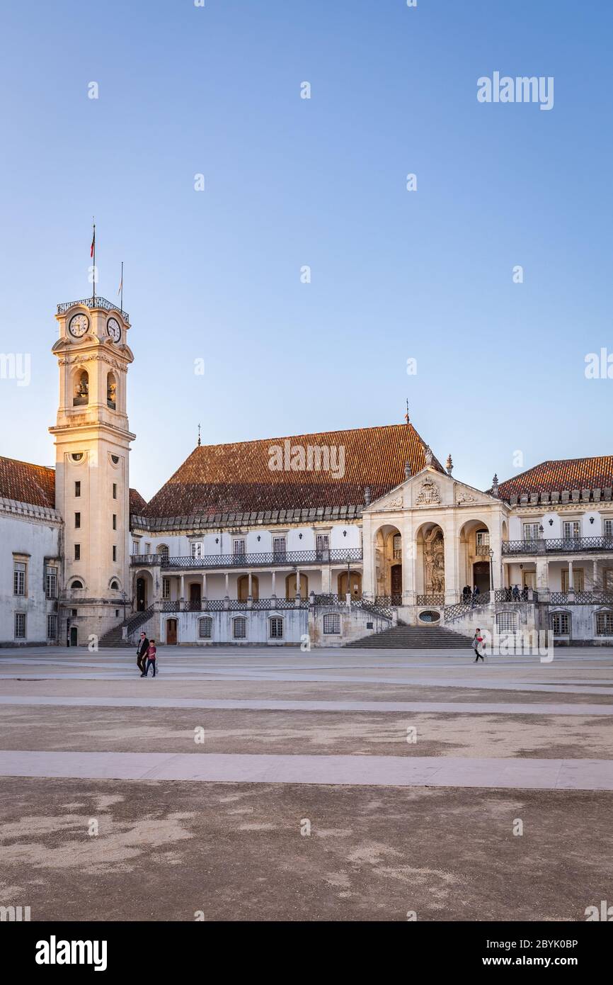 Campus und Studenten, Universität von Coimbra Stockfoto