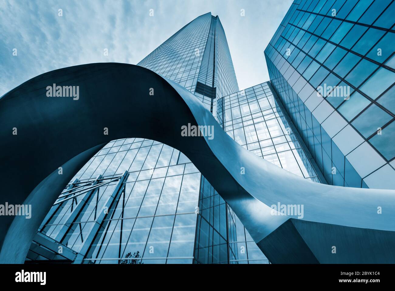 Santiago, Region Metropolitana, Chile - Blick auf Gran Torre Santiago, das höchste Gebäude Lateinamerikas. Stockfoto