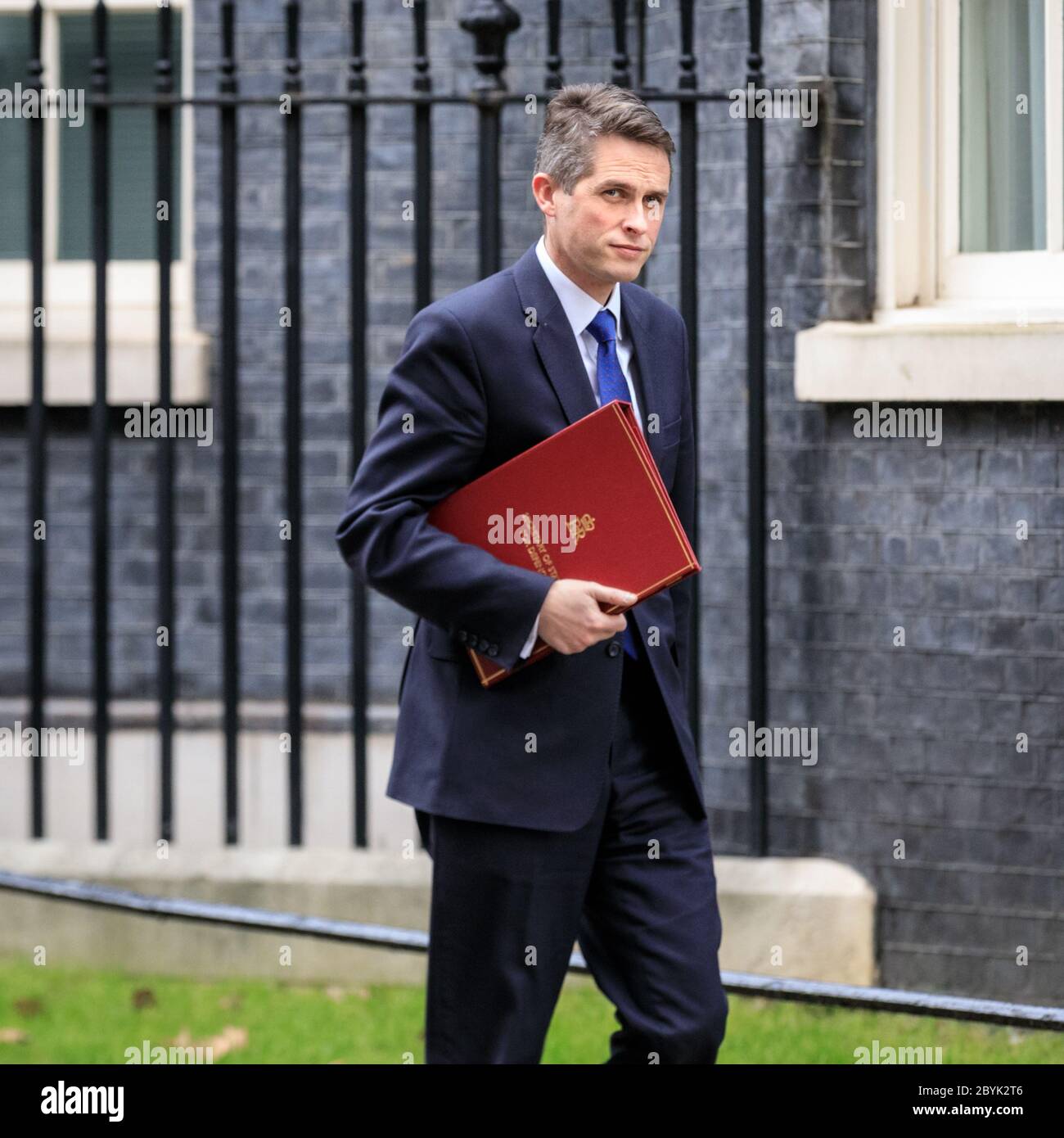 Gavin Williamson, Abgeordneter, Politiker der britischen Konservativen Partei, Minister für Verteidigung, in Downing Street, London Stockfoto