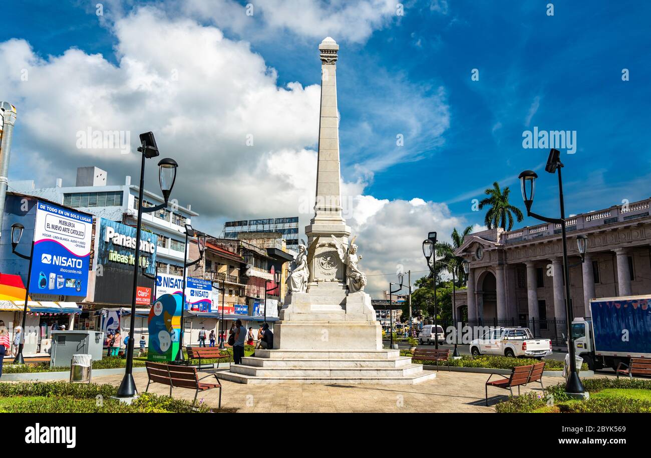 Denkmal für die Tragödie von El Polvorin in Panama City Stockfoto