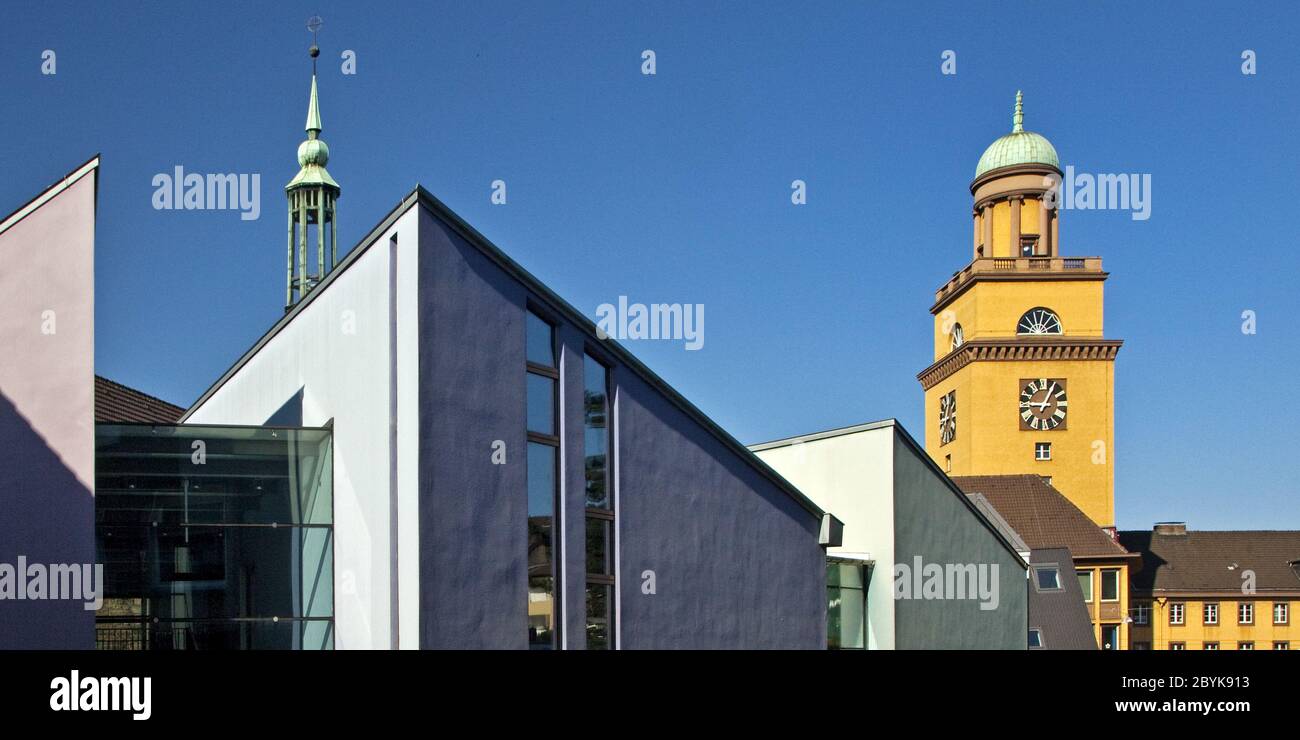 Johannis Zentrum mit Rathaus, Witten, Deutschland Stockfoto