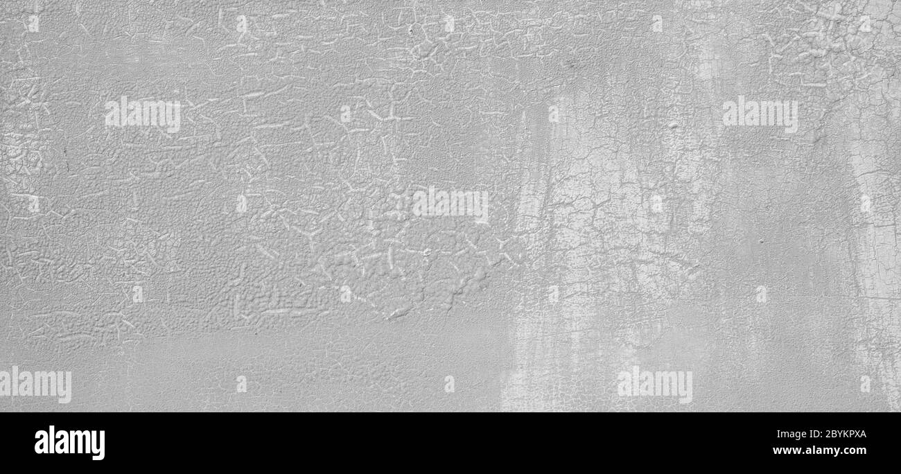 Grau abstrakt gemalte Wand Hintergrund. Graue, detailreiche Wand mit abstraktem Muster. Stockfoto