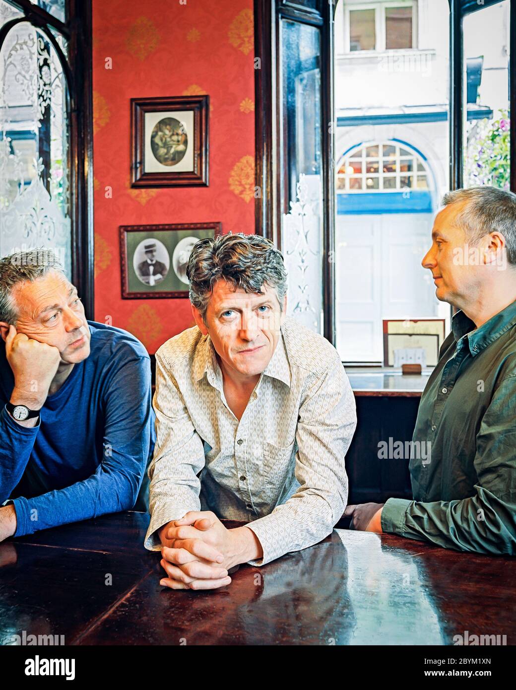 Musikband The Blue Nile fotografiert im Salisbury Pub Covent Garden London. Stockfoto