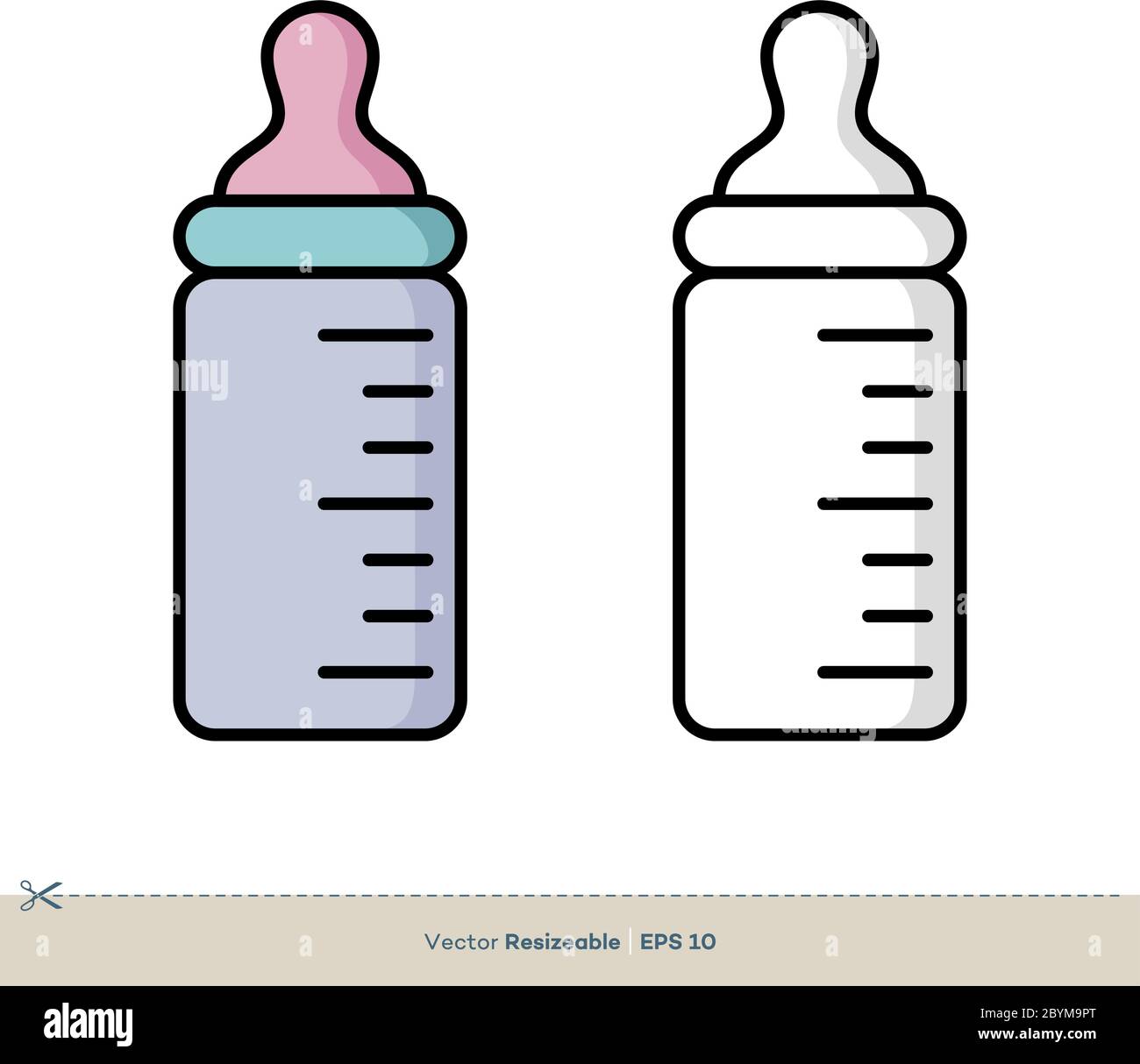 Babyflasche Icon Vektor Logo Vorlage Illustration Design. Vektor EPS 10  Stock-Vektorgrafik - Alamy