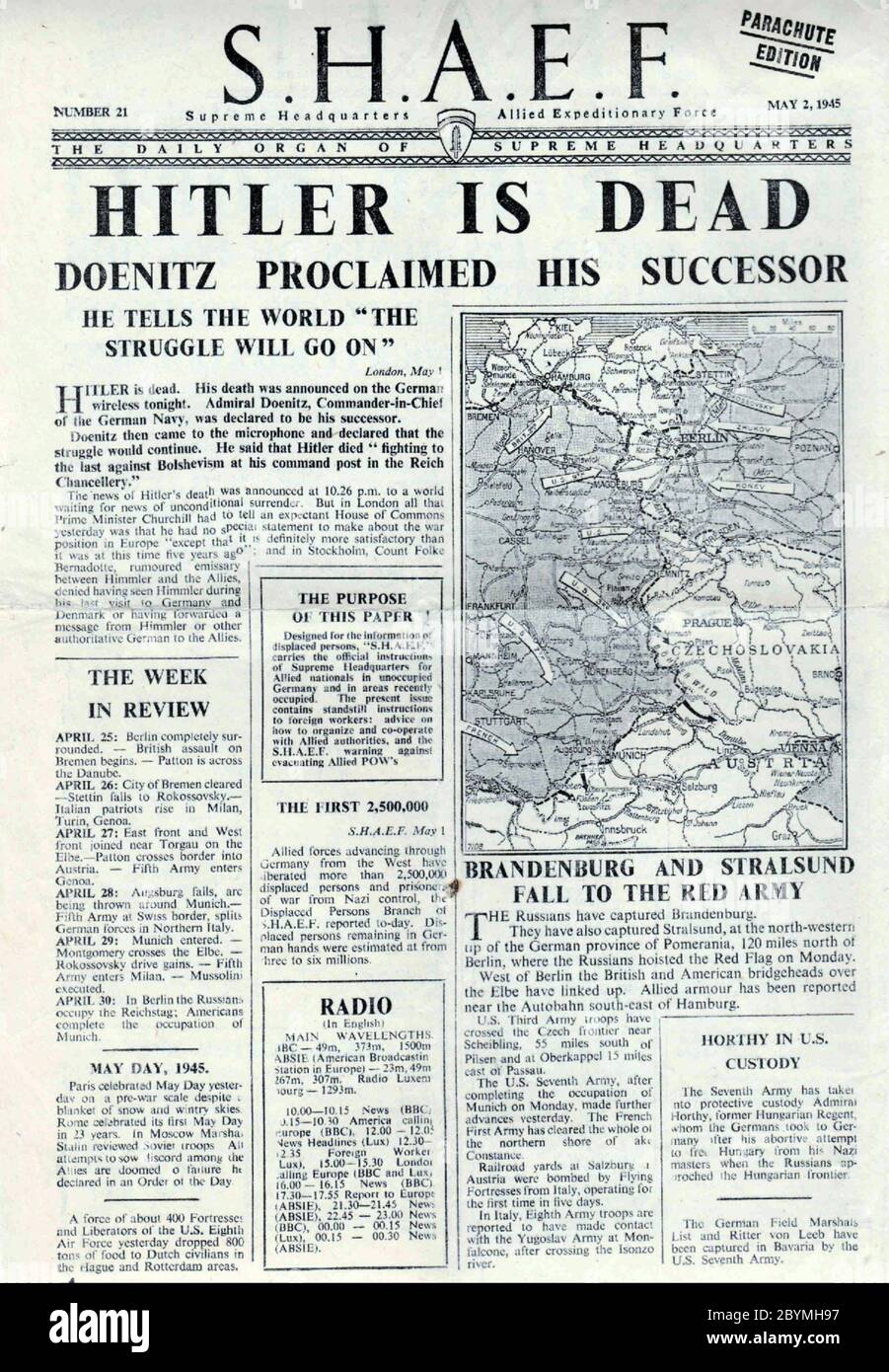 Deckblatt des zweiten weltkriegs Fotos und Bildmaterial in hoher