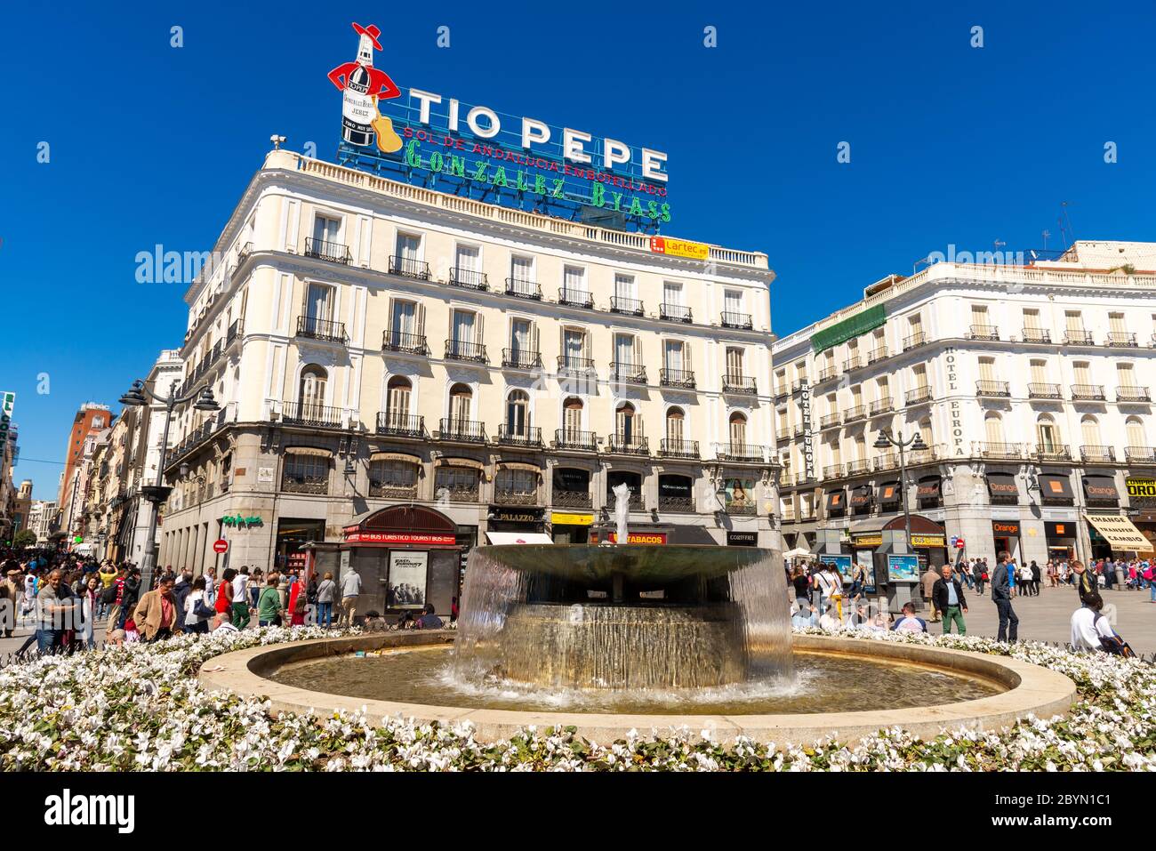 La Puerta del Sol, Madrid, Spanien Stockfoto