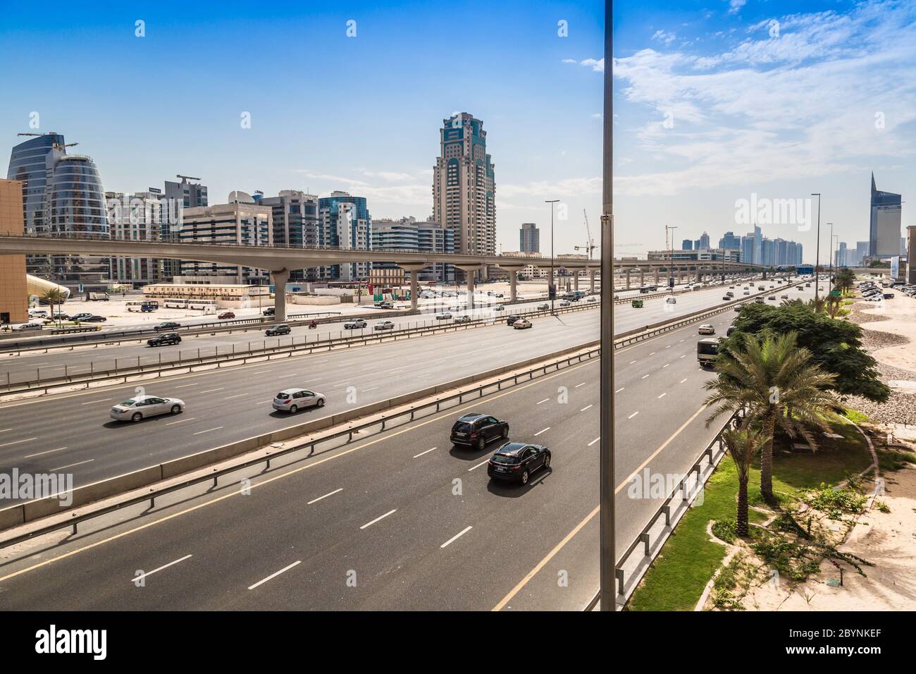 Dubai Sheikh Zayed Road Stockfoto