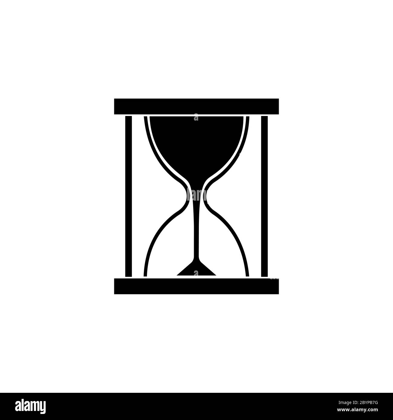 Sanduhr-Symbol auf isoliertem Hintergrund. Vektor EPS 10 Stock Vektor