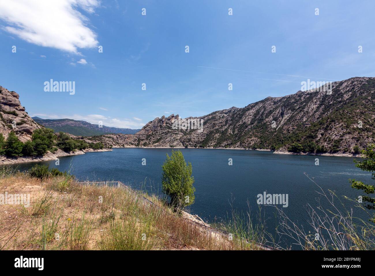 Pantano de Oliana, Segre River, Lleida Province, Katalonien, Spanien Stockfoto