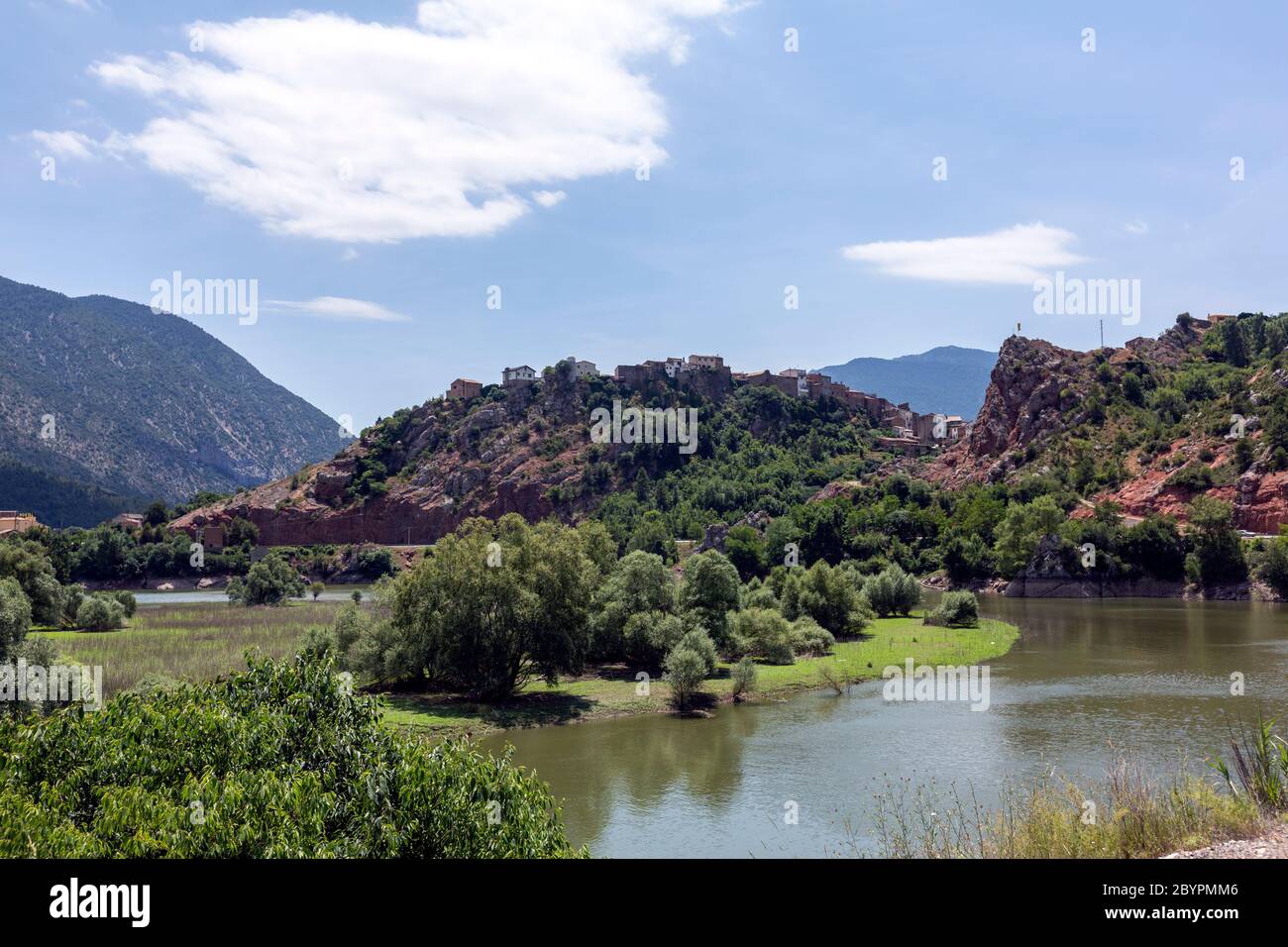 Coll de Nargó und Segre Fluss, Provinz Lleida, Katalonien, Spanien Stockfoto