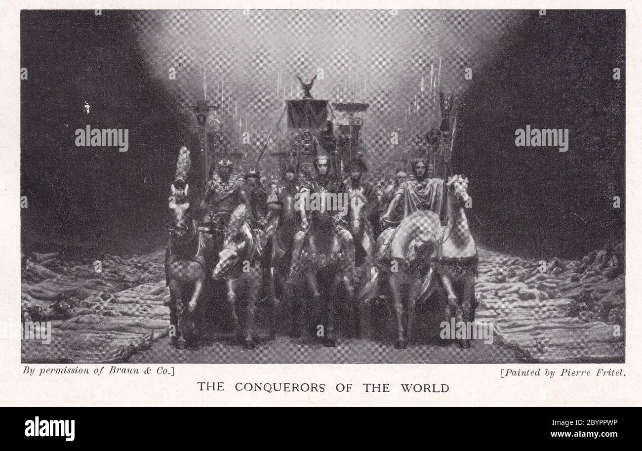 'Die Eroberer' / 'Les Conquerants' Gemälde von Pierre Fritel 1892. Stockfoto