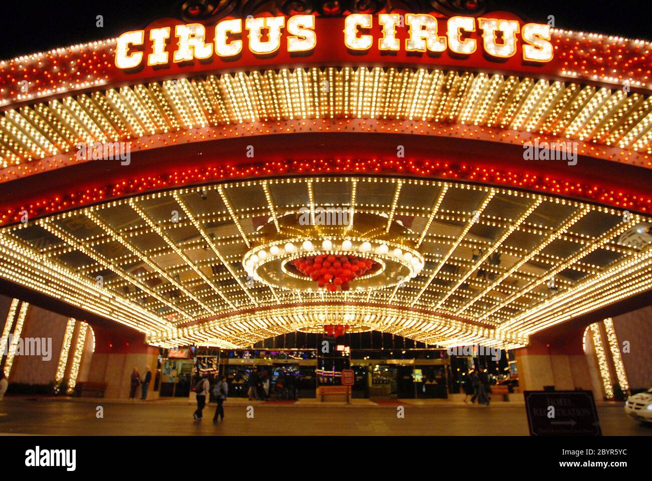 Circus Circus Hotel Las Vegas 181 Hotel und die wichtigsten Orte in Las Vegas der schönste Ort in Las Vegas Stockfoto