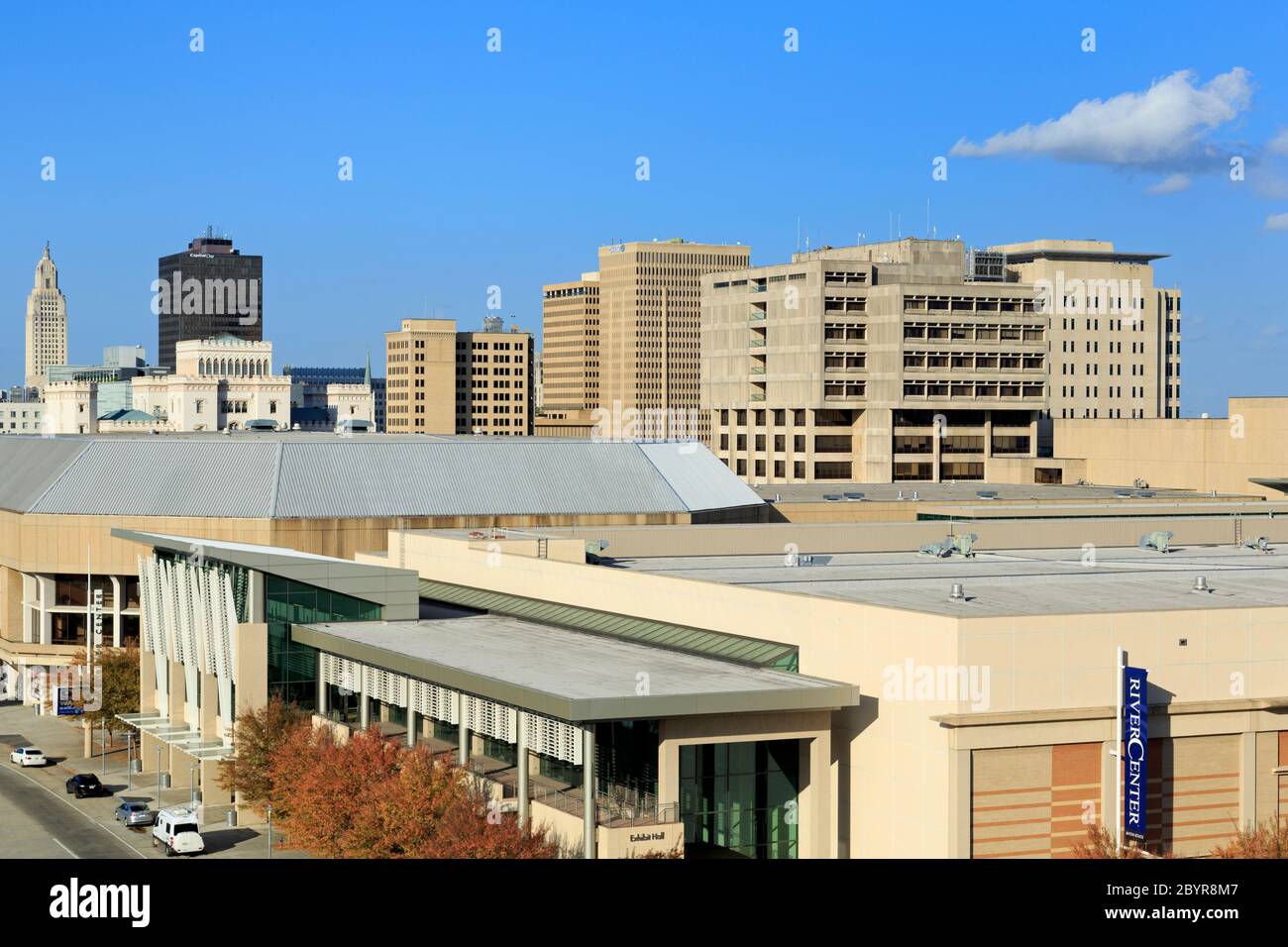 Skyline von Baton Rouge, Louisiana, USA Stockfoto