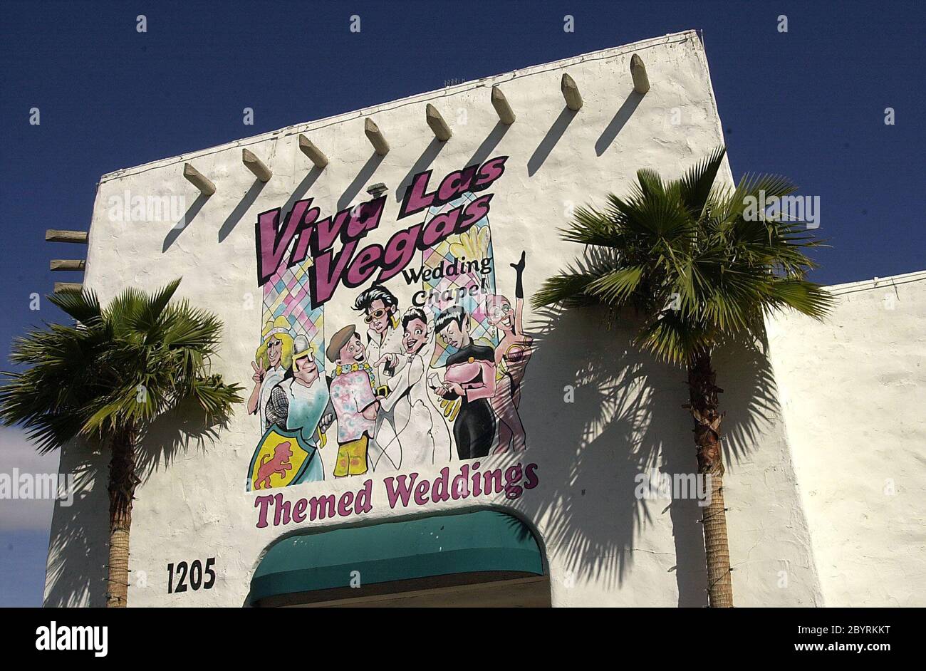 Wedding Chapel Las Vegsa 622 Hotel und die wichtigsten Orte in Las Vegas der schönste Ort in Las Vegas Stockfoto