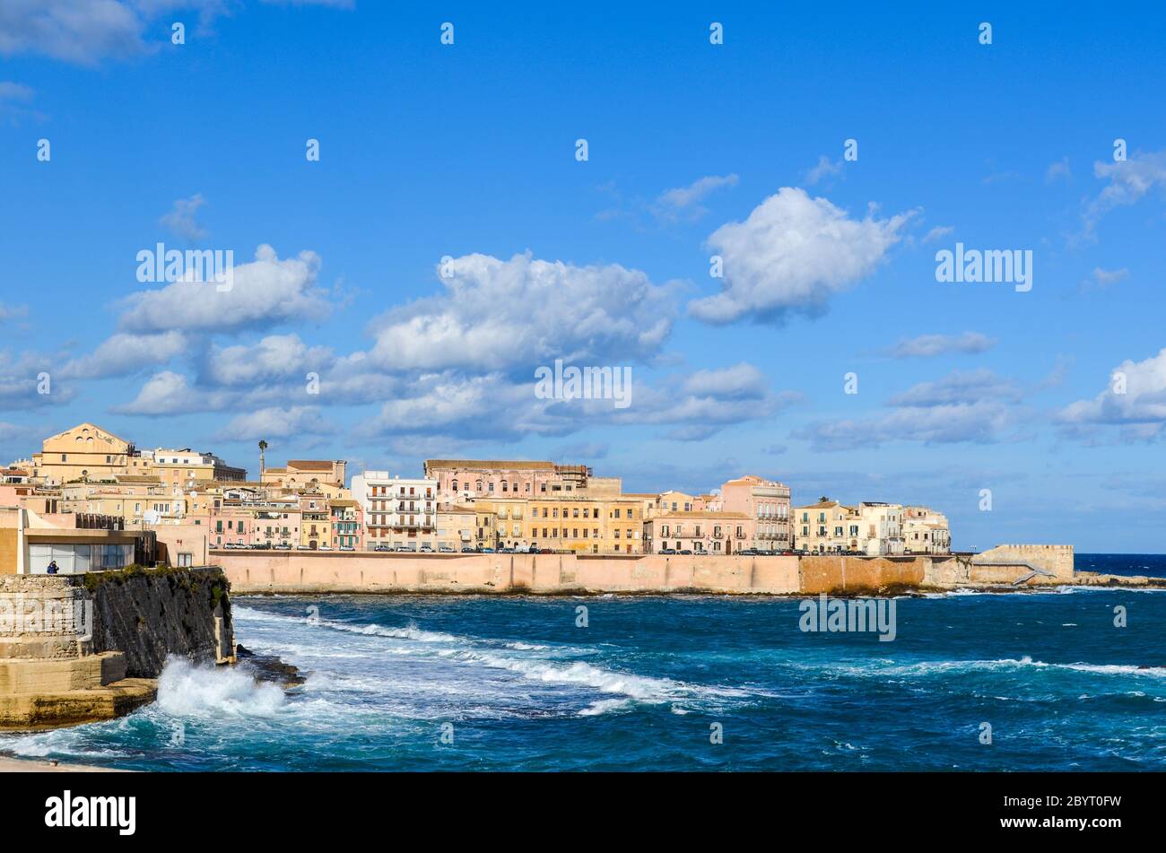 Schloss Ortigia, Syrakus, Sizilien, Italien Stockfoto