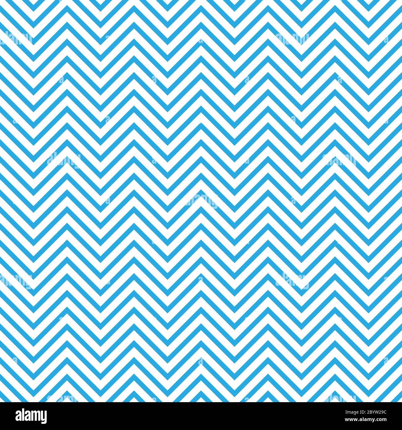 Nahtloses Chevron-Muster in blau und weiß. Horizontale Zickzacklinien im spitzen Winkel. Retro Marine Stil Vektor Hintergrund. Stock Vektor
